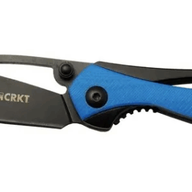 Crkt Pleroma 821a Bl Mavi Kamp / Outdoor Çakı 18cm - Manuel, Kemerlikli, Kutulu