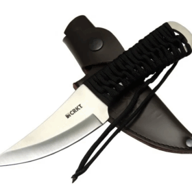 Crkt Scrub Fixed 2712 Wy Kamp / Outdoor Bıçak 22,5cm - İpli Sap, Deri Kılıflı