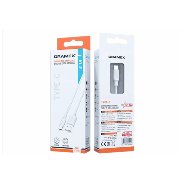 D21TK TYPE-C USB 2.1A ŞARJ - DATA KABLOSU 1MT (K0)