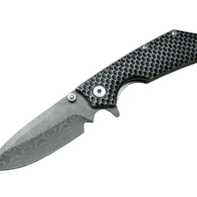 Damascus Dms 2 16 Gri Kamp Çakı 21cm- Yarı Otomatik, Kemerlikli, Metal Sap