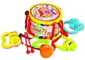 Davullu 7 Parça Çıngırak Seti