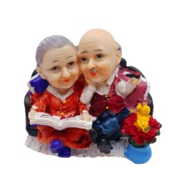 DEDE NENE BİBLO KOLTUKTA KİTAP OKUYOR (K0)