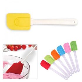 Dekoratif Renkli Silikon Spatula Pratik Sevimli Spatula Kaşık (K0)