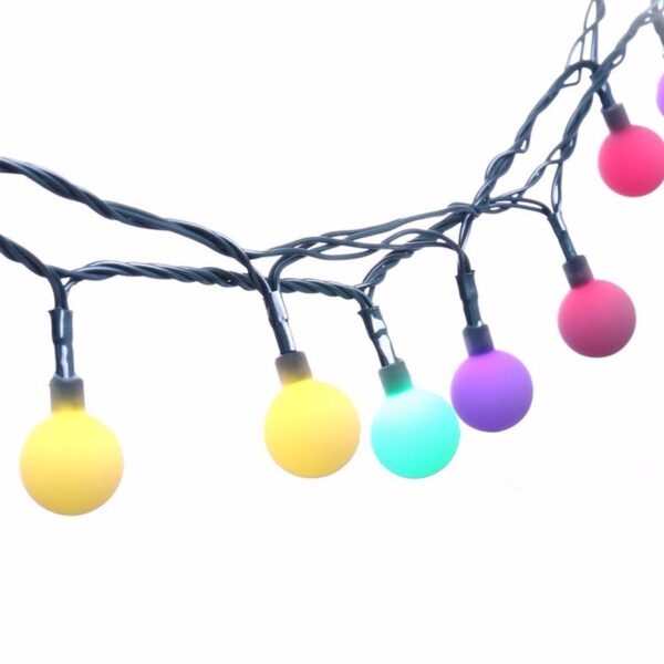 Dekoratif Minik Top 40 Ledli Dekoratif Dolama Led Işık (RGB) (K0) - Görsel 4