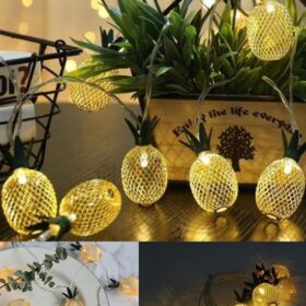 Dekoratif Pilli Pineapple Ananas Pilli Şerit Led Işık (1 Metre) (K0)