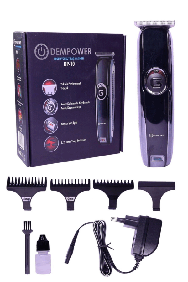 Dempower Traş Makinesi Siyah - Görsel 2