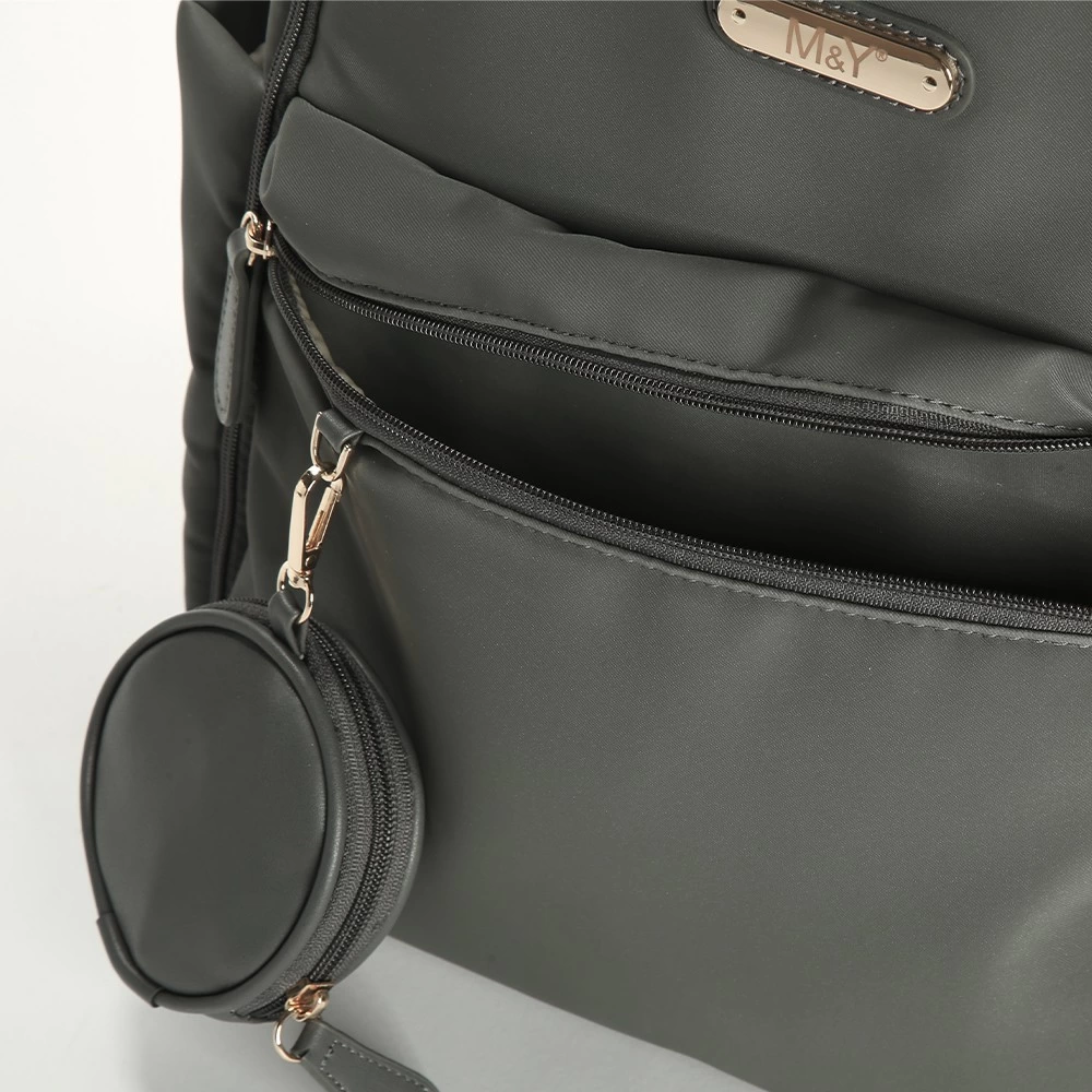 Diamond Anne Bebek Bakım Sırt Çantası 7345 Gri Şık Ve Fonksiyonel Tasarım - Görsel 4