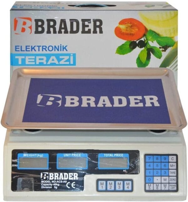 Dijital Göstergeli Elektronik Bakkal Kasap Manav Terazisi 40 Kg (K0) - Görsel 3