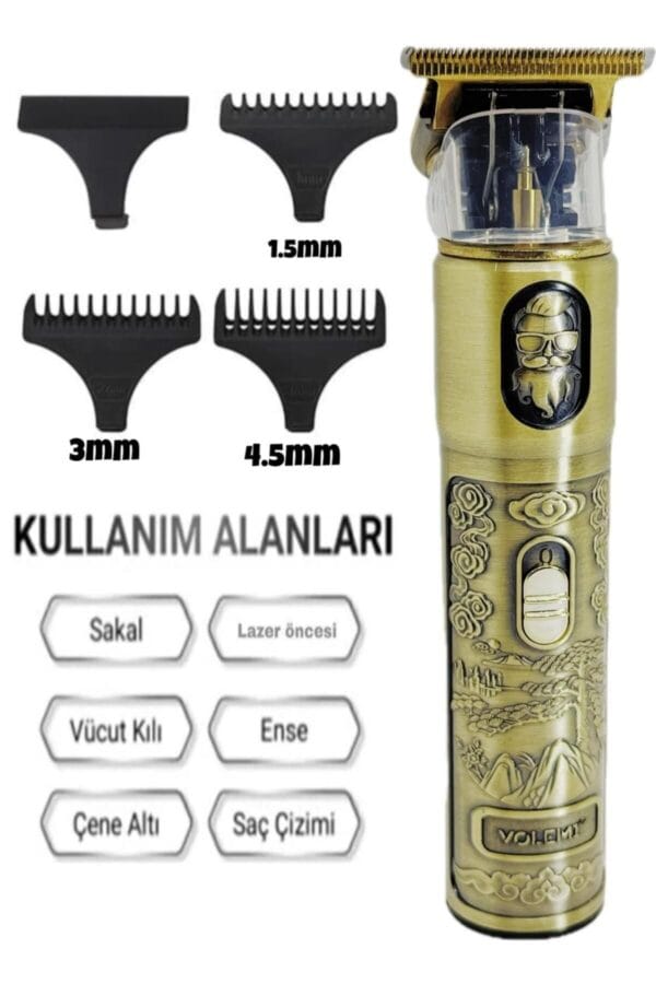Dijital Göstergeli Saç Sakal Tıraş Makinesi - Sıfıra Yakın - IP-1949 (K0) - Görsel 4