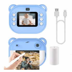 Dijital Video Kayıt Fotoğraf Çocuk Kamerası Anlık Termal Resim Kağıt Baskılı