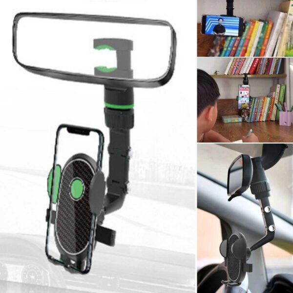 Dikiz Aynasına Takılabilen Eklemli Telefon Tutucu Aparat (K0) - Görsel 4