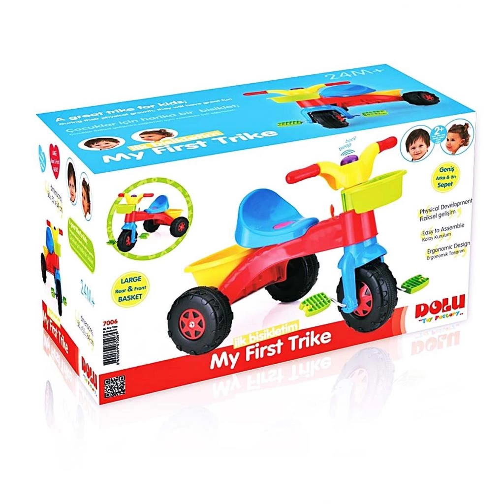 Çocuk Dolu İlk Bisikletim Kırmızı - Görsel 2