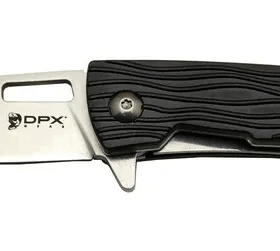 Dpx Gear Aculus F004 Bk Siyah Kurtarma / Kamp Çakı 18cm - Yarı Otomatik, Cam Kırma Aparatlı, Kemerlikli, Kutulu