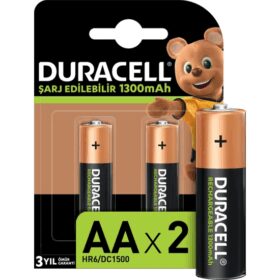 DURACELL 1300 MAH ŞARJLI KALEM PİL 2Lİ (K0)