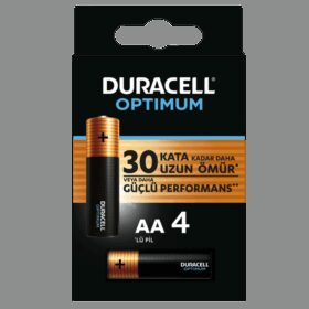 DURACELL OPTIMUM AA KALEM PİL 4LÜ (K0)
