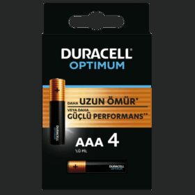 DURACELL OPTIMUM AAA İNCE PİL 4LÜ (K0)
