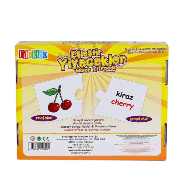 EDU-1002 Chiva, Eşleştir Yiyecekler - Görsel 4