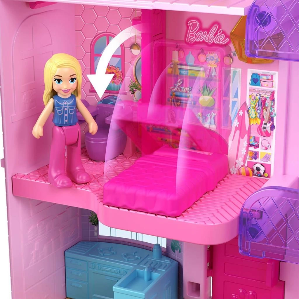 Eğitici Oyuncak HWP11 Polly Pocket Bebeknin Evi Temalı Mikro Oyun Seti - Görsel 4