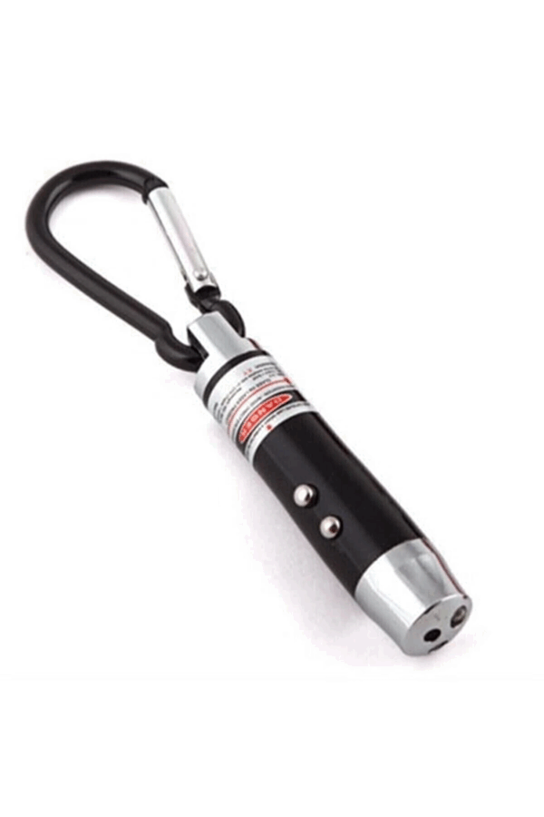 El Feneri Anahtarlık Işıklı Anahtarlık 3 Fonksyonlu Lazer Led Fener - Görsel 2