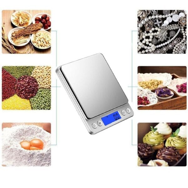 Elektronik 3 kg 01 Gr Kapasiteli Dijital Hassas Kantar Mutfak Tartısı Terazi (K0) - Görsel 4