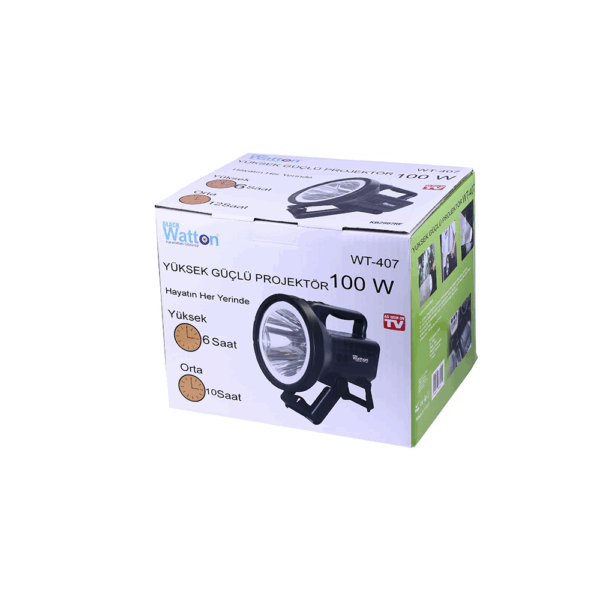 En Yüksek Işık En Fazla Dayanıklı Büyük Fener Wt-407 - Görsel 2