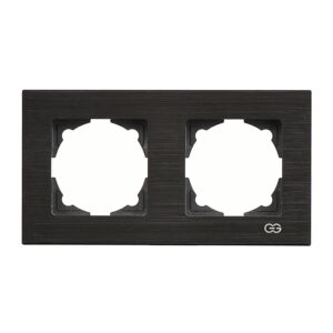 Günsan Eqona Siyah Inox İkili Çerçeve