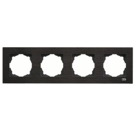 Günsan Eqona Siyah Inox Dörtlü Çerçeve