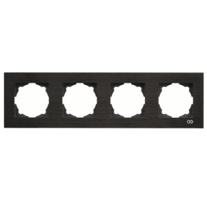 Günsan Eqona Siyah Inox Dörtlü Çerçeve