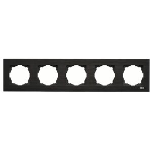 Günsan Eqona Siyah Inox Beşli Çerçeve