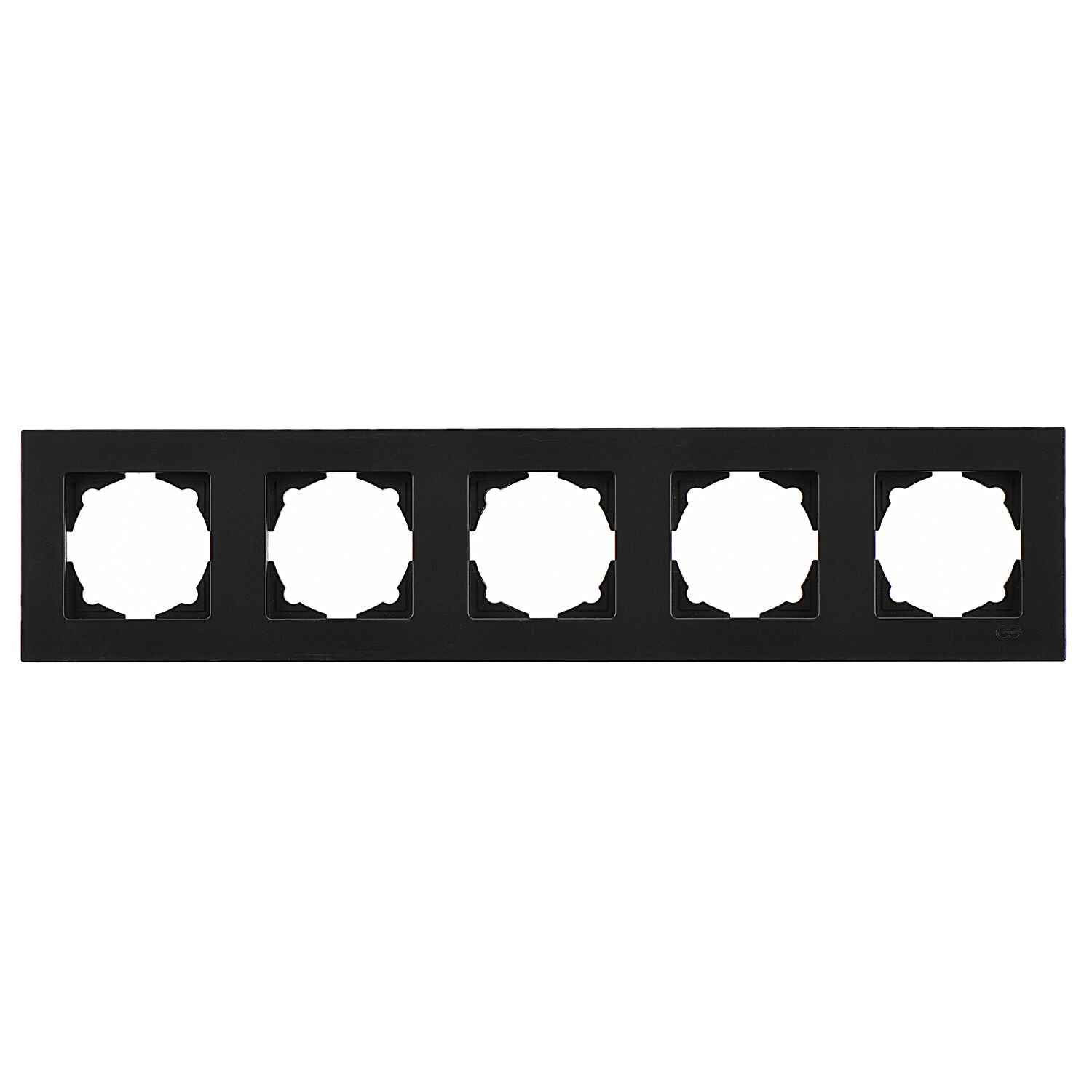 Günsan Eqona Metalik Siyah Beşli Çerçeve