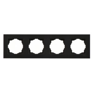 Günsan Eqona Metalik Siyah Dörtlü Çerçeve