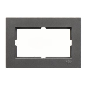 Günsan Eqona Füme İkili Priz Çerçeve