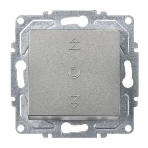 Günsan Eqona Füme Vidalı Jaluzi Kumanda Anahtarı - Tek Düğmeli 10AX 250V