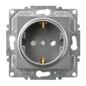 Günsan Eqona Füme Çocuk Korumalı Topraklı Priz - 16A 250V - Klipsli