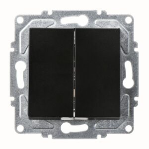 Günsan Eqona Metalik Siyah Klipsli Komütatör 10AX 250V