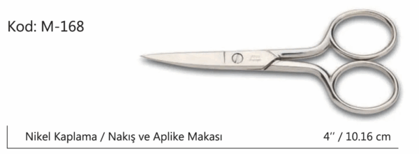 Europe Kalın Nakış Makası Süper Kalite No:4 10,16 Cm