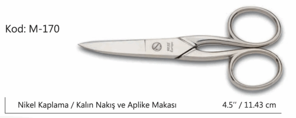 Europe Kalın Nakış Makası Süper Kalite No:4.5 11,43 Cm - Görsel 2