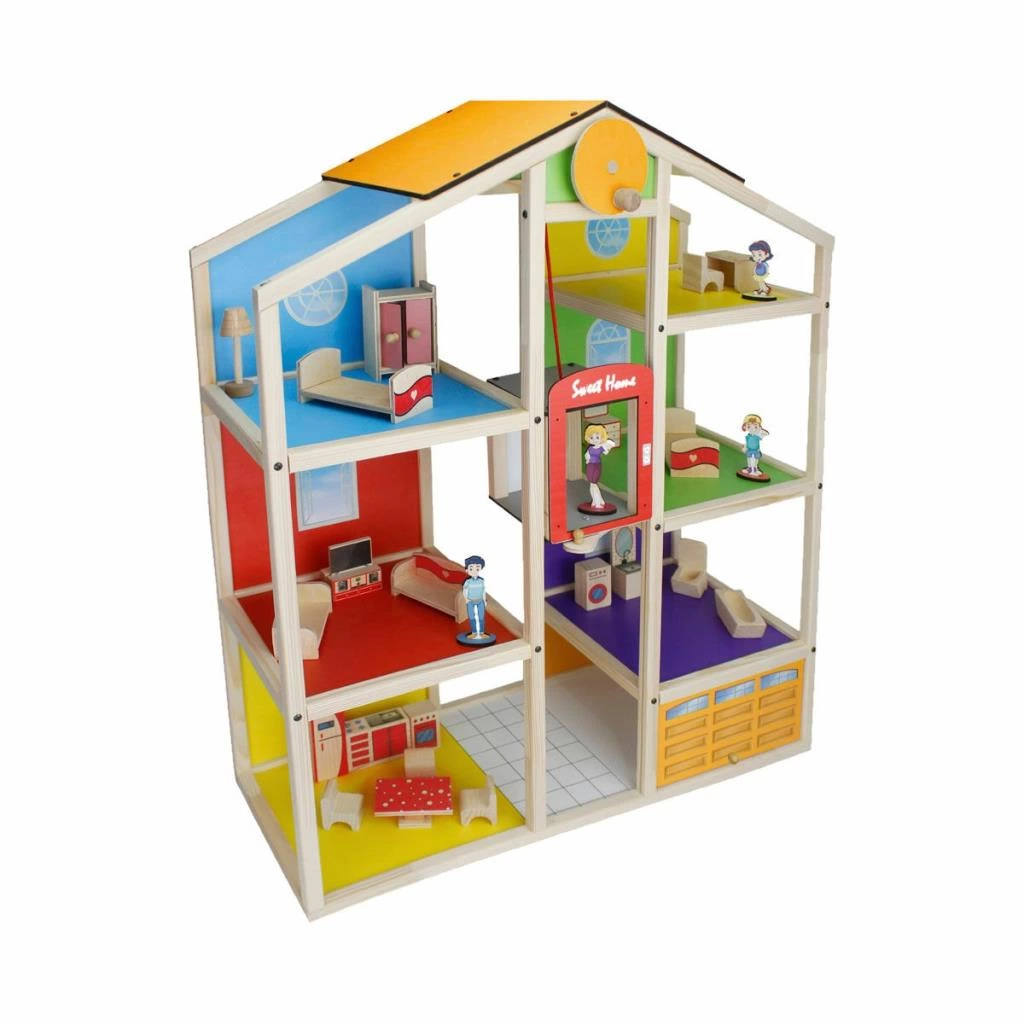 Asansörlü Çocuk Oyun Evi – Eğlenceli ve Geliştirici Oyun - Görsel 2