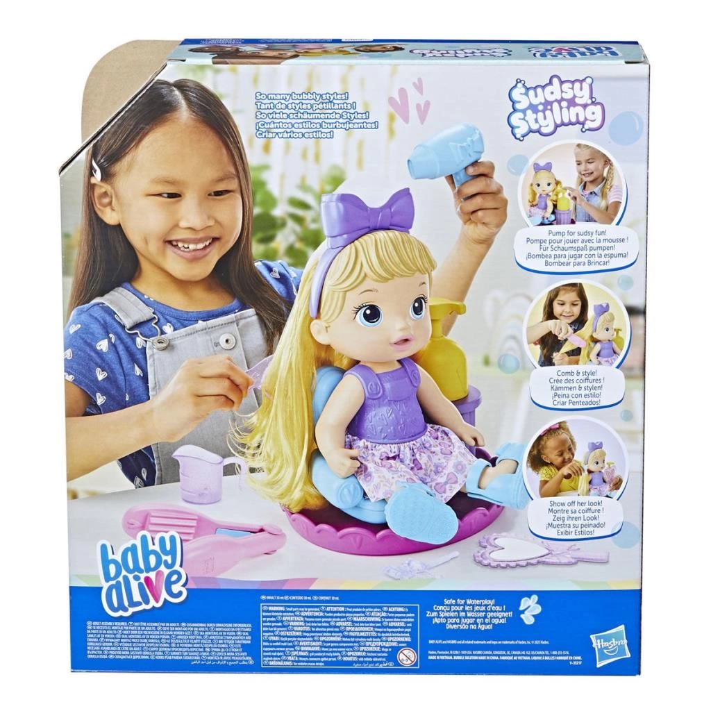 F5112 Baby Alive Köpüklü Saç Tasarım Eğlencesi +3 yaş - Görsel 2