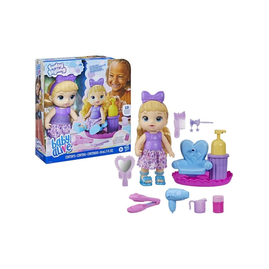F5112 Baby Alive Köpüklü Saç Tasarım Eğlencesi +3 yaş - Görsel 3