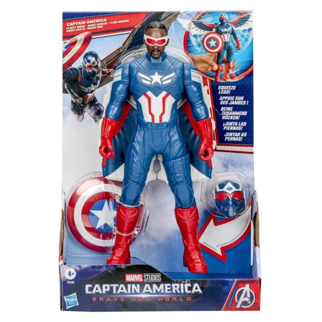 F9298 Captain America Brave New World Flight Mode Aksiyon Figürü 30 cm - Görsel 5