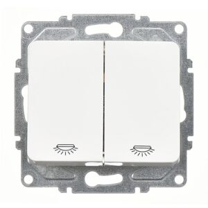 Günsan Fantasy Beyaz Vidalı Komütatör Liht Anahtar