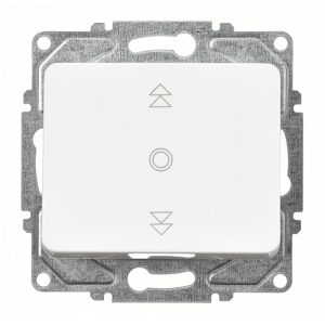 Günsan Fantasy Beyaz Vidalı Jaluzi Kumanda Anahtarı - Tek Düğmeli