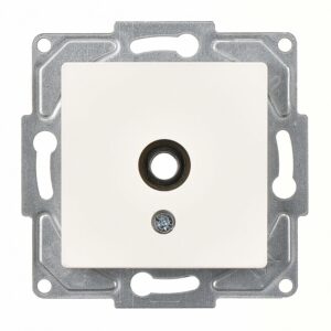 Günsan Eqona Fildişi Beyazı Vidalı Mikrofon Prizi