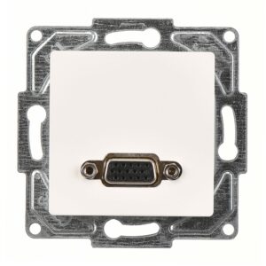 Günsan Eqona Fildişi Beyazı Vidalı VGA Prizi