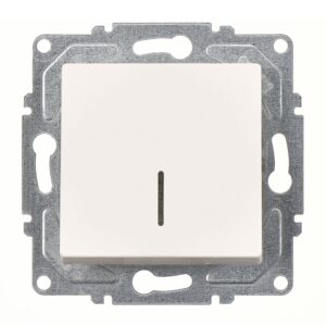 Günsan Eqona Fildişi Beyazı Klipsli Eqona Işıklı Anahtar