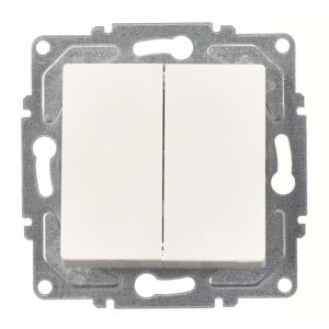 Günsan Eqona Fildişi Beyazı Vidalı Komütatör 10AX 250V