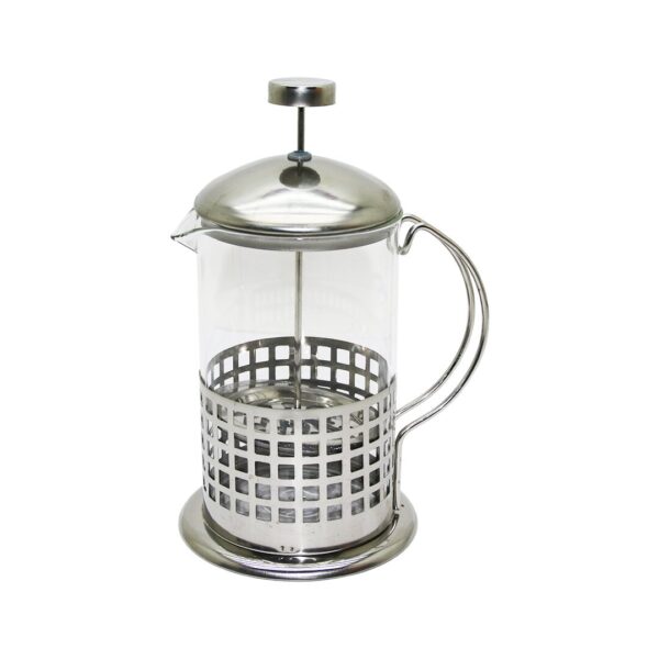 FRENCH PRESS 800ML CAM BİTKİ SÜZGEÇİ METAL KAFES - KAPAK (K0)