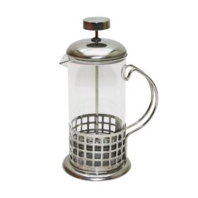 FRENCH PRESS 350ML CAM BİTKİ SÜZGEÇİ METAL KAFES - KAPAK (K0)