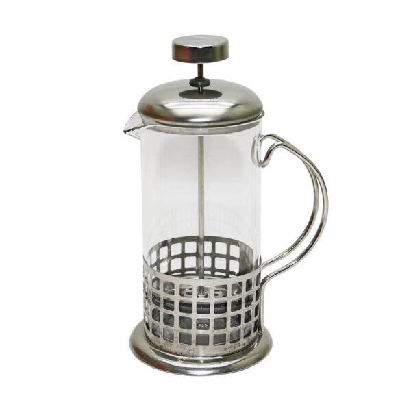 FRENCH PRESS 350ML CAM BİTKİ SÜZGEÇİ METAL KAFES - KAPAK (K0)